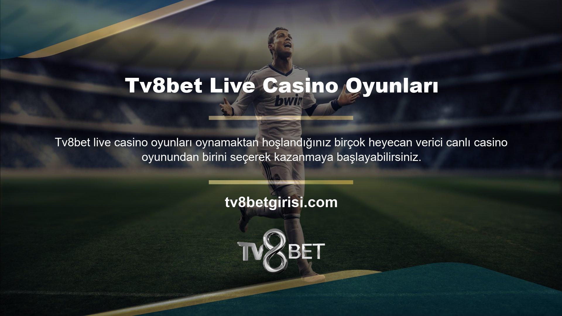 Sadece canlı casino bölümüne gidin ve ihtiyacınız olan tüm heyecanı bulacaksınız